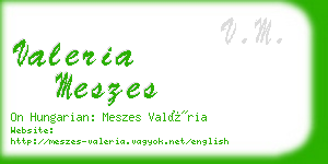 valeria meszes business card